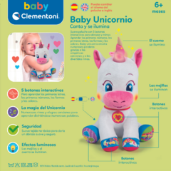 Imagen de Peluche Interactivo Baby Unicornio de Clementoni