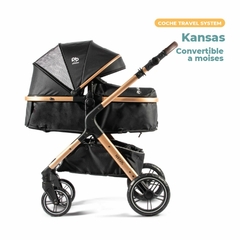 Coche Cuna Travel System Pikaboo Kansas Negro - Pikaboo