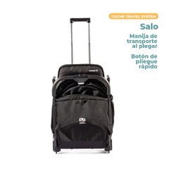 Coche Travel System Compacto Pikaboo Salo Negro