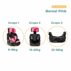 Silla De Auto Pikaboo Butaca Boreal Rosado - comprar online