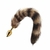 Plug Anal em Aço Dourado Pompom Raposa - Lust Metal - Plug Raccoon Tail Gold