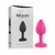 Plug Anal em silicone com Jóia - Lust Silicon Plug Pink Diamond Silicon