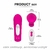 Vibrador e Estimulador para o casal - controle e carregador magnético- Wejoy RCT - S-Hande - Pink - comprar online