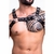Arreio Masculino - Harness Formato H em couro sintético preto - comprar online
