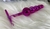 Plug Anal Ball Stick em Metal Rosa 15cm com haste - HARD