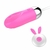 Bullet Mini Recarregável 12 vibrações em Silicone Macio Rosa Controle Remoto Vibration Egg - comprar online