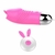 Bullet Mini Língua Recarregável 12 vibrações em Silicone Macio Rosa Controle Remoto Vibration Egg
