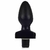 Plug Oval - 12 x 6 cm na cor preto - com vibrador multivelocidade - PLUG 22 - comprar online
