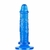 Pênis Realistico e Ventosa 17,5 x 3,8 cm cor Azul - comprar online