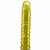 Pênis Abacaxi Cyclic - 23 x 3,5cm na cor amarela translúcida - em gel