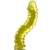 Pênis Abacaxi Cyclic - 23 x 3,5cm na cor amarela translúcida - em gel