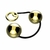 Bolas em metal para Pompoar Ben-Wa Dourada- Cordão 4cm - HARD - comprar online