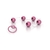 Em Metal Bolinha Tailandesa Hard com cordão de silicone (com 5 esferas) - Rosa - comprar online