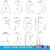 Moldes Letras e Numerais Tamanho Ofício A4 pdf digital
