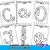 Jogo quebra-cabeças do alfabeto letra cursiva pdf digital