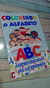 Revista de Colorir Alfabeto ilustrado tamanho 21x15 cm personalizada
