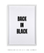 Quadro Decorativo Back in Black - Criativa Quadros Decorativos | Art e Décor