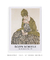 Quadro Decorativo Egon Schiele Edith With Striped Dress Sitting - loja online