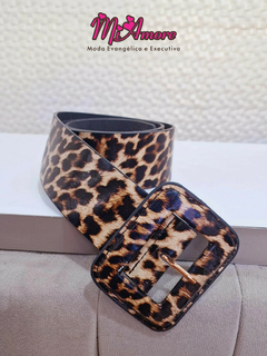 Cinto Largo Animal Print - Mi Amore