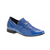 Sapato Social Masculino Forro em Couro - Verniz Azul/ Estampado Azul