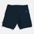 Bermuda híbrida (boardshort e walkshort) pra água e rua. Cor azul marinho, dois bolsos na frente, um atrás. Microfibra com stretch. Modelagem acima do joelho.