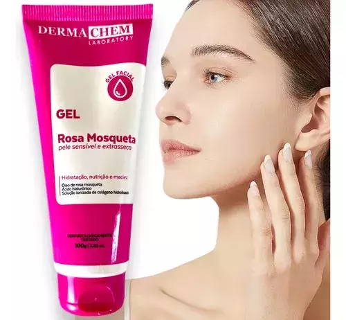 Gel Rosa Mosqueta Ácido Hialurônico Pele Sensível Extrasseca