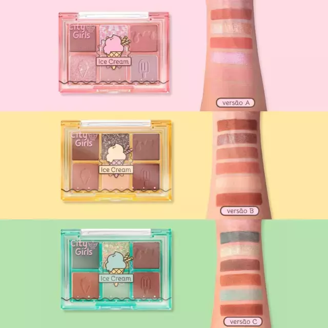 Paleta de Sombras Ice Cream - CITY GIRLS