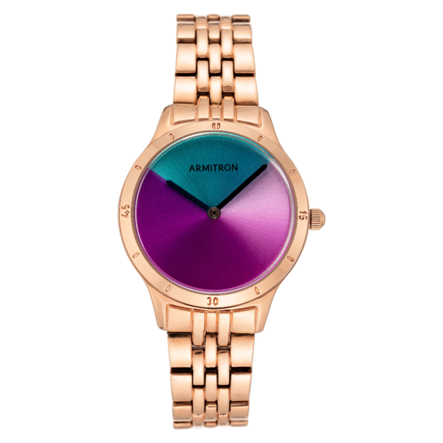 Reloj para Dama Armitron Prismatica color Oro Rosa 33mm 75 5814MTRG