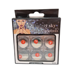 Glitter p/ Uñas caja x 6u Beauty Sky - comprar online