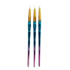 Pincel Liner Corto Metalico x 3u - comprar online