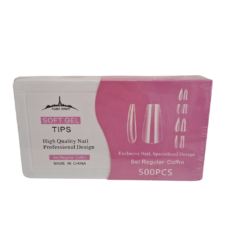 Tips Soft Gel Paris Night x 500u Rosa - comprar online