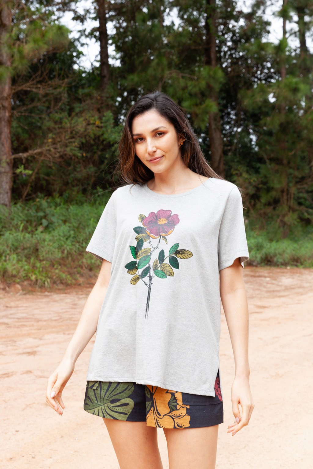 Camiseta Silk Mescla Comprar em Malagueta