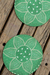 Sousplat Estampado Mandala Verde Kit com 2 - comprar online