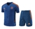 Conjunto de Treino Manchester United 22/23 - Adidas - Masculino - Azul Escuro/Laranja
