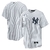 Camisa New York Yankees Nike Masculina - Branca Listrada