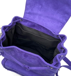 Mochila tranças - cor violeta - loja online