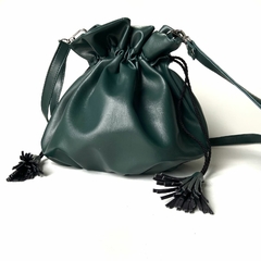 Imagem do Bolsa saco na cor verde escuro
