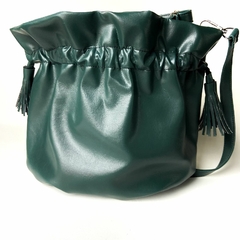 Conjunto bolsa e carteira mini verde escuro - Volpi Design