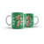 Caneca Porcelana Natal Com Caixa- Verde Meia de Natal 325 ml