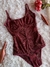 Body Jade em Renda com Decote em V e Abertura Inferior - Moda Lingerie Feminina de Qualidade - Louise Lingerie