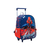 Mochila Con Carro Spiderman 16" Marvel Wabro