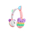 Auricular Bluetooth Osito Pop It Multicolor Con Luz