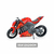 Moto De Juguete Ruedas De Goma Snake Sport Usual en internet