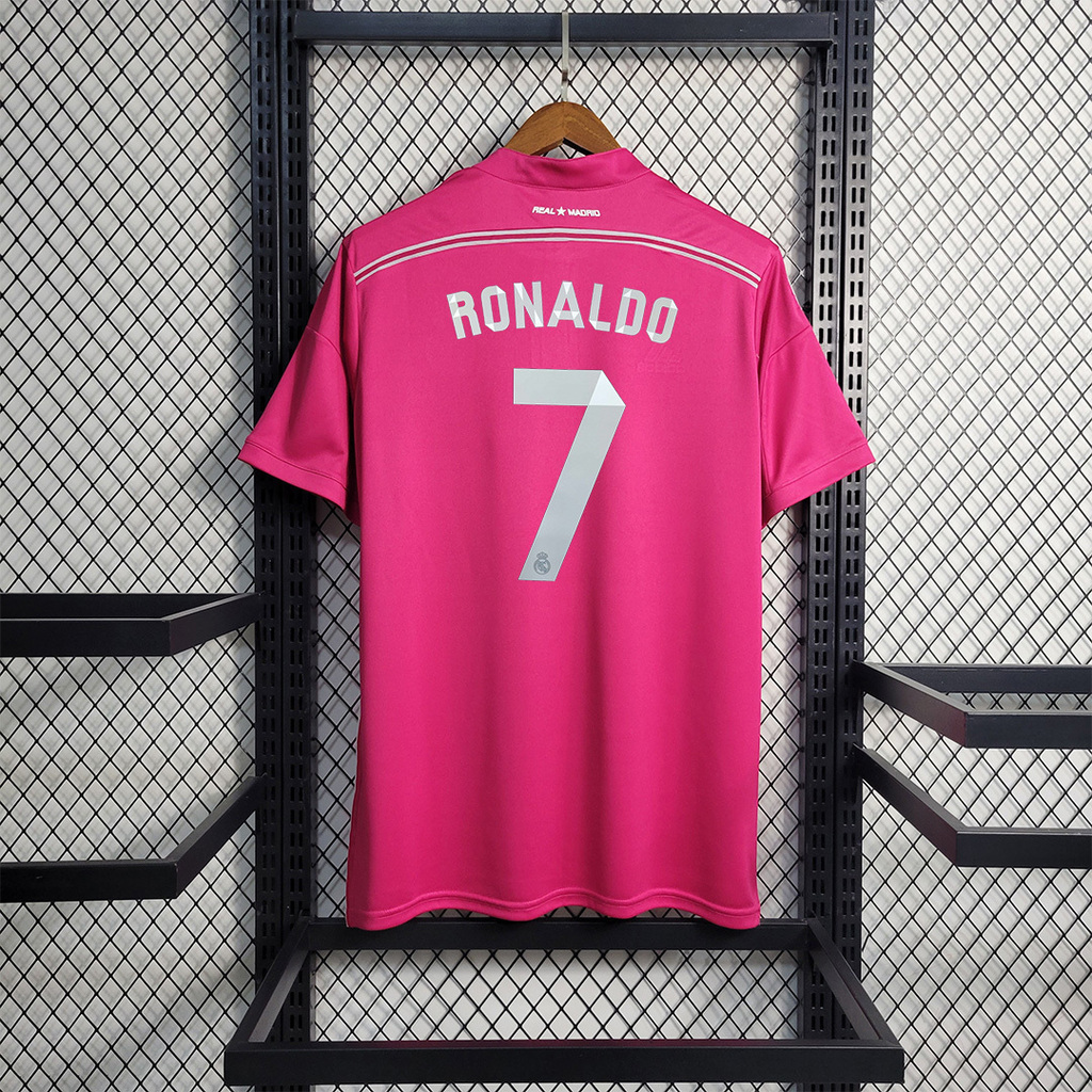 Camiseta Real Madrid Retro III Tercera 14 15 Rosa
