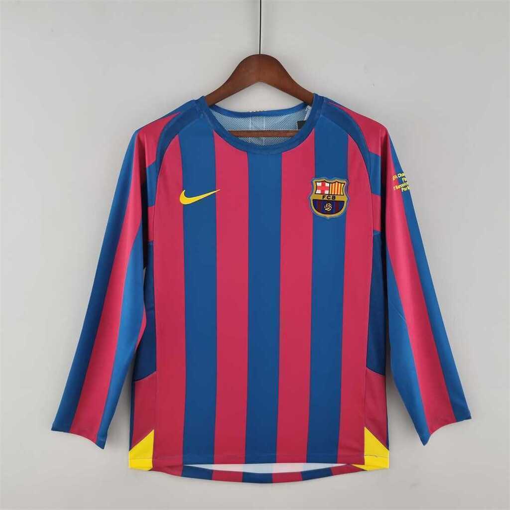 Camiseta Barcelona Retro I Primera Equipacion 05 06 Rojo Azul