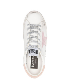 Golden Goose Super-star Blanco Talón Rosa (Parche Estrella Rosa) - Rorro´s Boutique