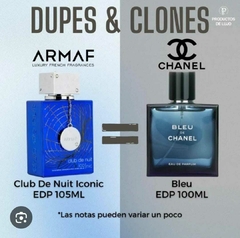 PERFUME ARABE HOMBRE ARMAF CLUB DE NUIT BLUE ICONIC 105 ML