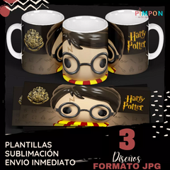 Plantillas Para Sublimar Tazas - Harry Potter 01
