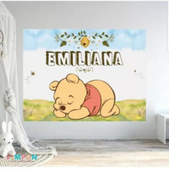 Banner imprimible digital 2 x 1.5 mts - winnie pooh bebe