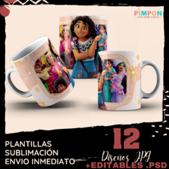 Plantillas Para Sublimar Tazas - Encanto Disney